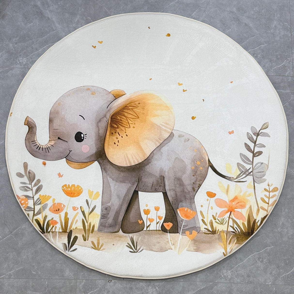 Elephant Plush Mat