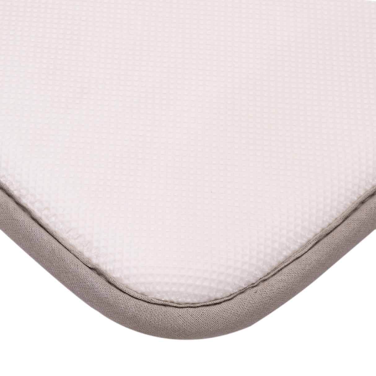 Flora Cushioned Botanical Memory Warm Light Grey Foam Bathmat