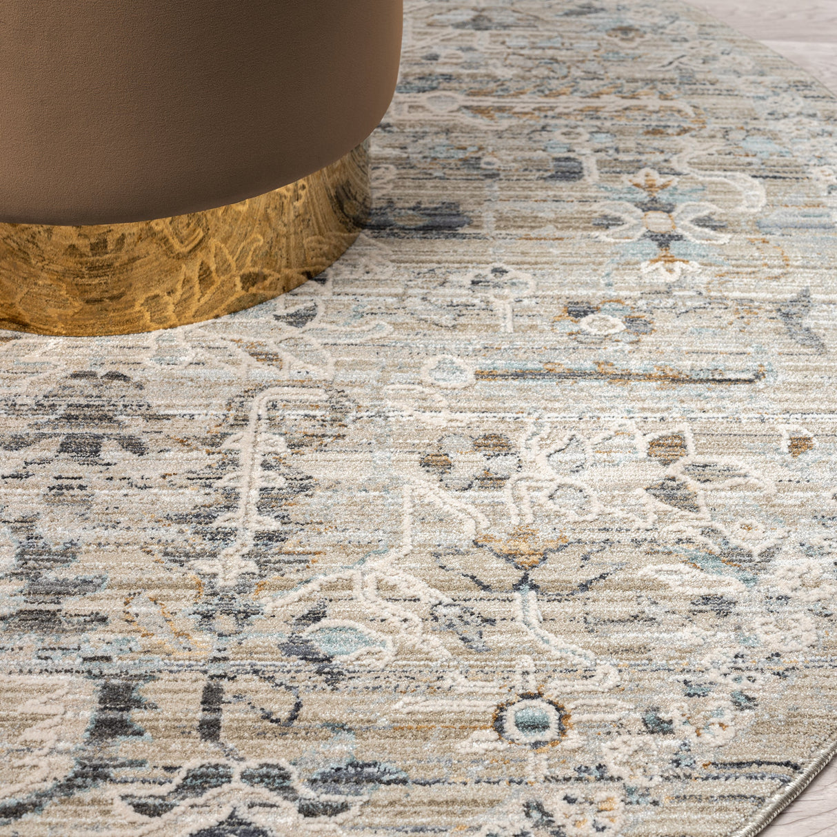 Aubre Contemporary Circular Rug