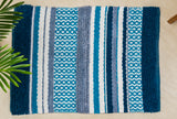 Woven Yarn Dyed Multi Stripe Cotton Lifestyle Bath Rug