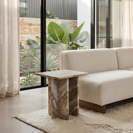 Cleo Torrento Marble Side Table
