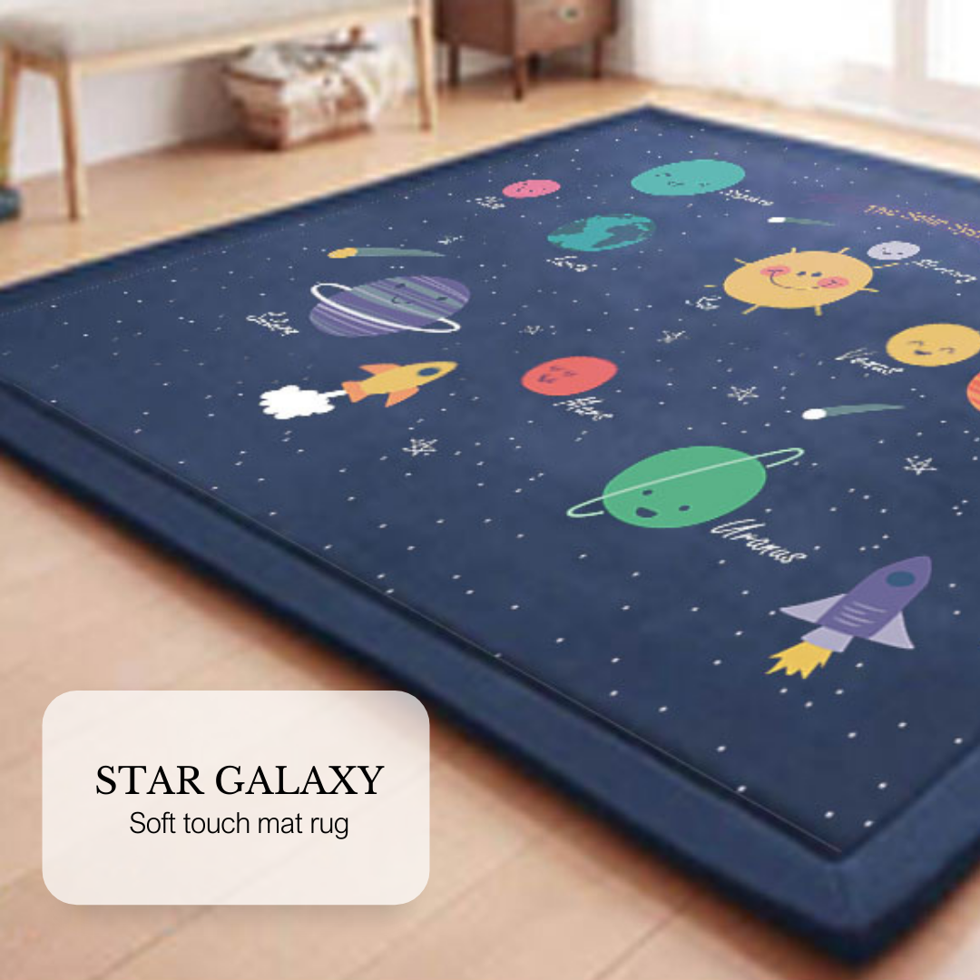Soft Touch Ultra Plush Memory Foam Kids Star Galaxy Mat