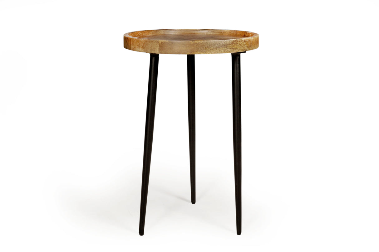 Trident Mango Wood Side Table