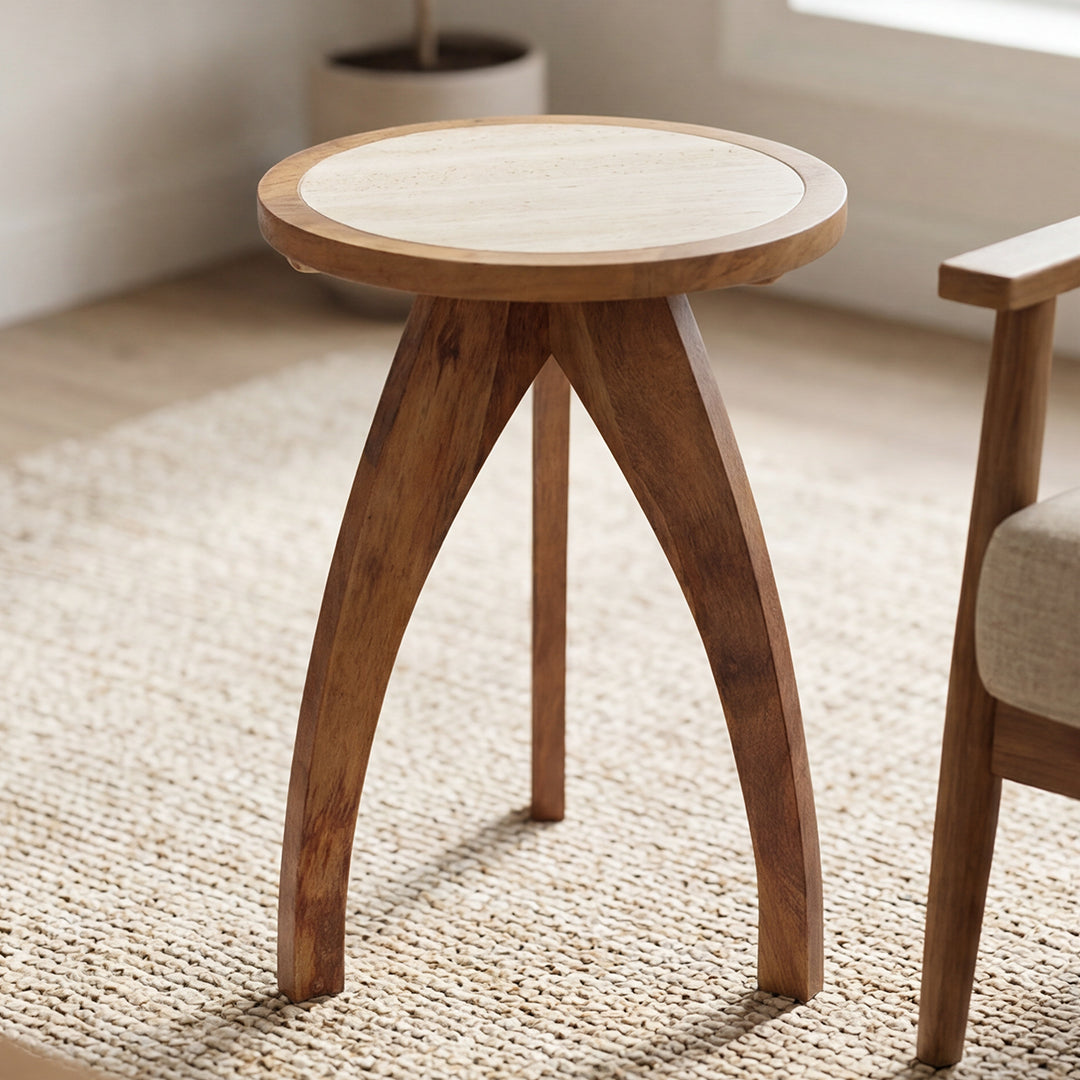 Trix Mango Wood Side Table