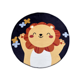 Ultra Soft Plush Kids Blue Tiger Design Mat