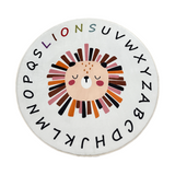 Ultra Soft Plush Kids Modern Alphabet Round Rug