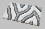 Swirl 3D Design Tufted Soft Pile Bathmat