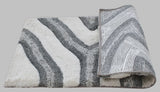 Swirl 3D Design Tufted Soft Pile Bathmat