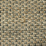 Hand Braided Jute Runner with Green Textured Weave