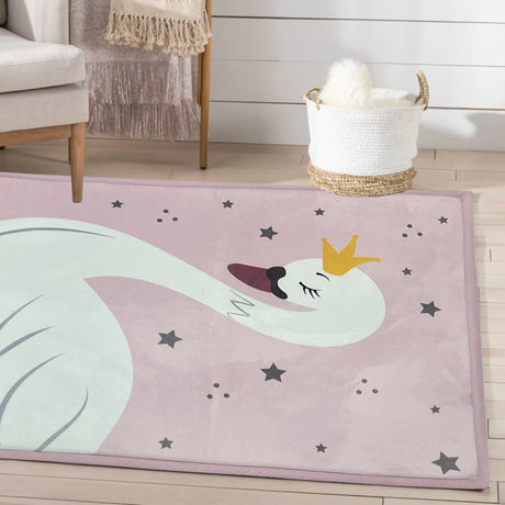 Cygnet Print Soft Touch Printed Ultra Plush Memory Foam Mat