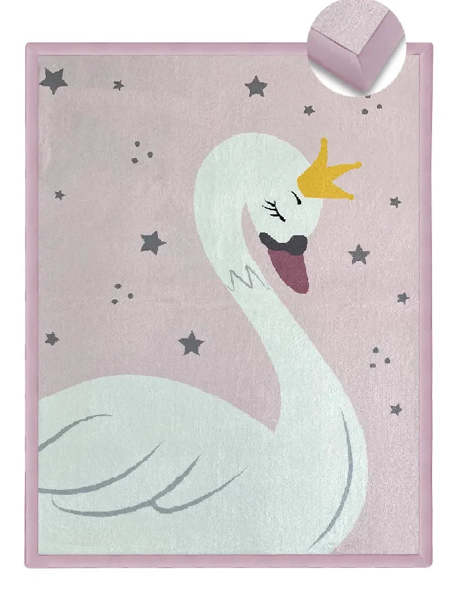 Cygnet Print Soft Touch Printed Ultra Plush Memory Foam Mat