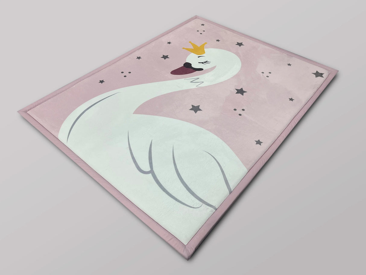 Cygnet Print Soft Touch Printed Ultra Plush Memory Foam Mat