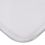 Alice Cushioned Textured Memory Foam Warm Ivory Bathmat
