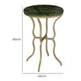 Duke Green Marble Side Table