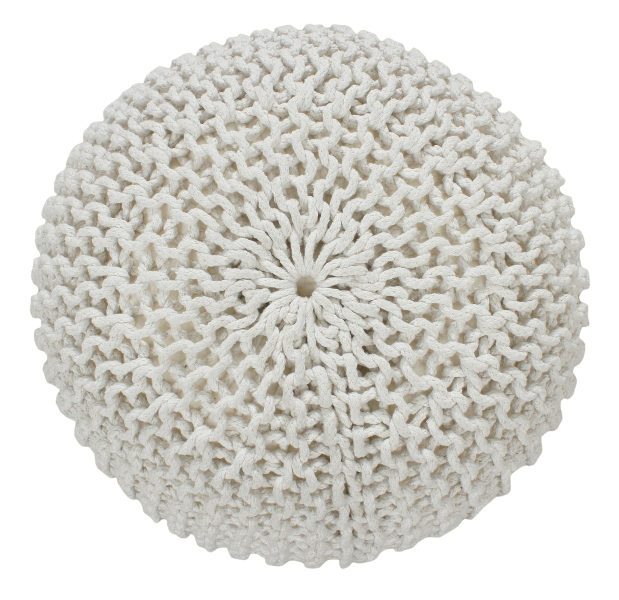 Braided Ottoman Pouffe