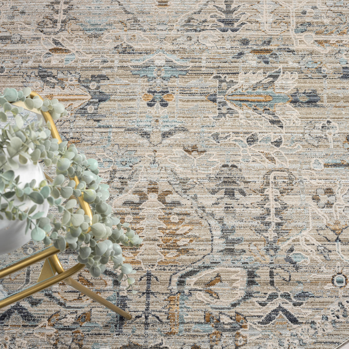 Aubre Contemporary Circular Rug