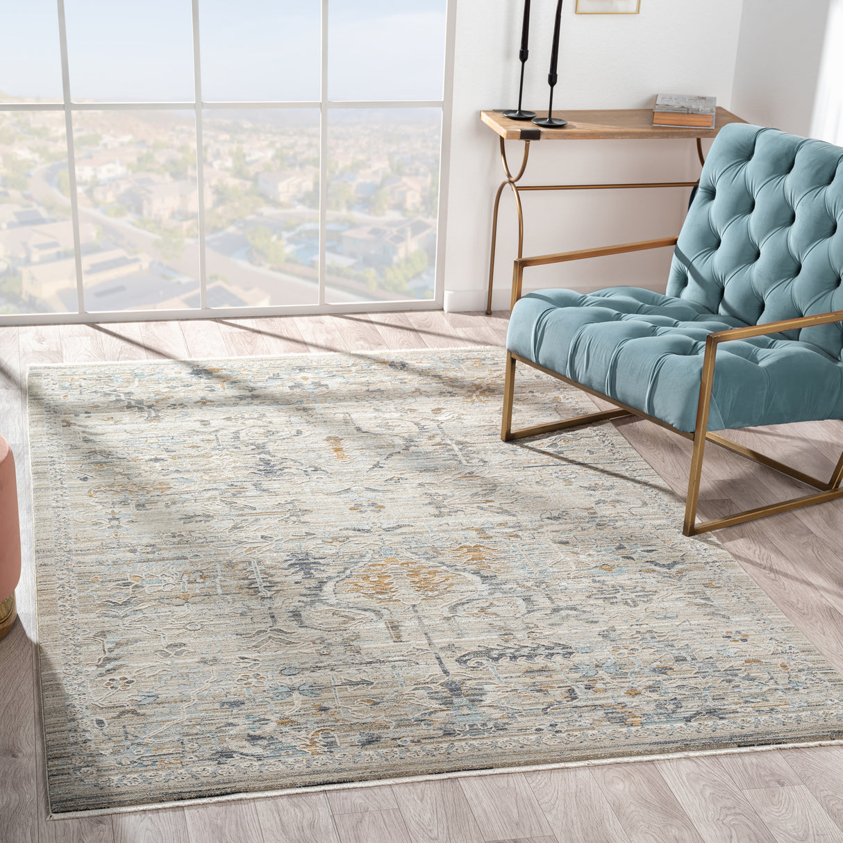 Aubre Contemporary Rug Taupe
