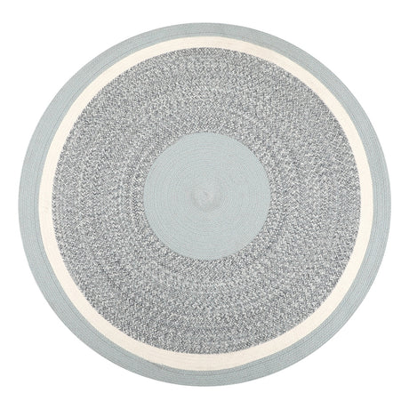 Cyrus Melange Blue Reversible Braided Rug