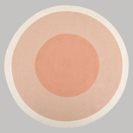 Bella Coral Off White Braided Reversible Kids Rug