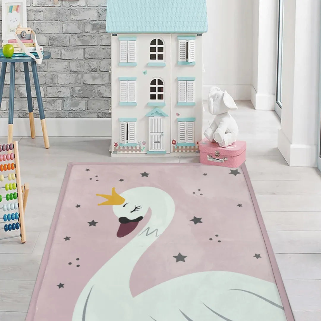 Cygnet Print Soft Touch Printed Ultra Plush Memory Foam Mat