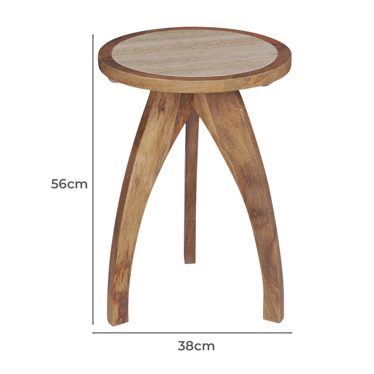 Trix Mango Wood Side Table