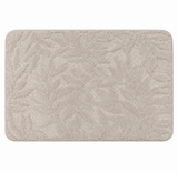 Flora Cushioned Botanical Memory Warm Light Grey Foam Bathmat
