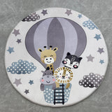 Ultra Soft Plush Kids Ballon Grey Mat