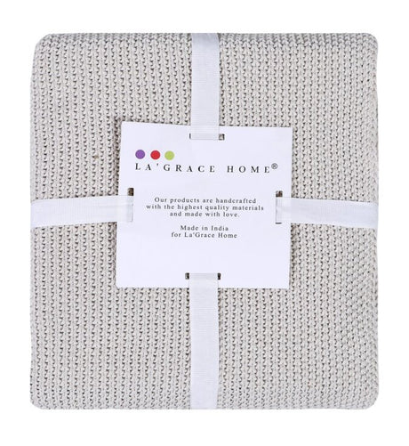 Marlin Cotton Luxe Knitted Throw
